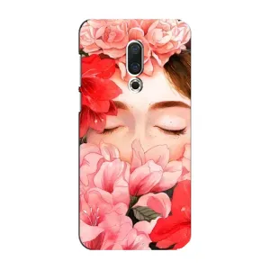 Чехлы (ART) Цветы на Meizu 16 Plus (VPrint) (Очі в квітах)