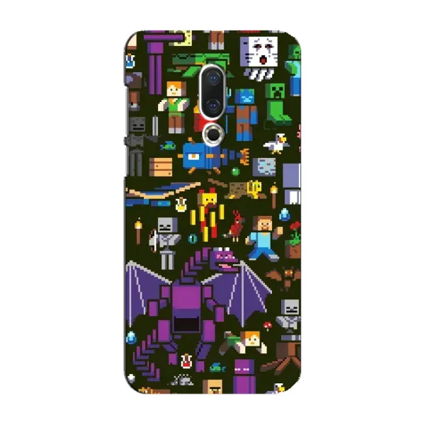 Чохол з принтом «Колаж Майнкрафт» для Meizu 16 Plus Чохол з принтом «Колаж Майнкрафт» для Meizu 16 Plus