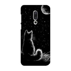 Чохол з принтом для Meizu 16 Plus (AlphaPrint) Модні коти