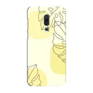Силиконовый чехол с принтом в цветах на Meizu 16 Plus