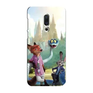 Чехол Зоотрополіс на Meizu 16 Plus (Герои мультфильма Зверополис)