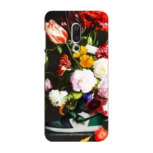 Чохол з принтом «Nike цветы» для Meizu 16 Plus