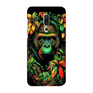 Чохол з принтом «Мавпа в квітах» для Meizu 16 Plus