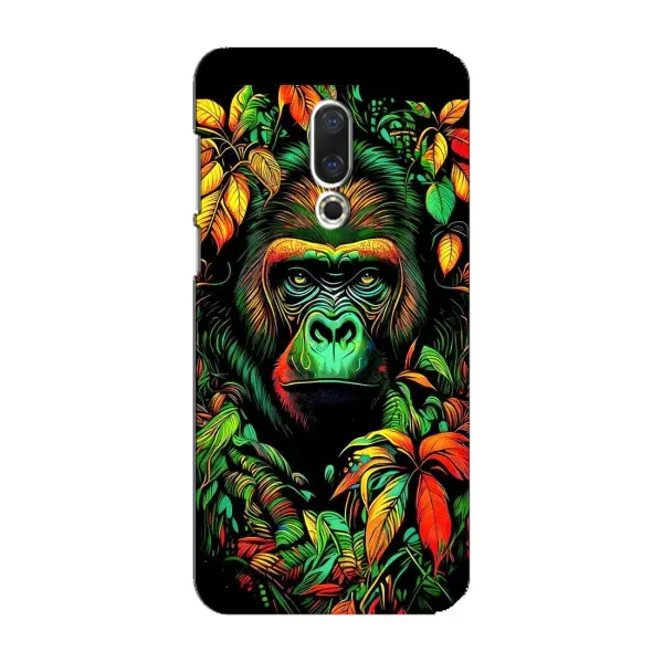 Чохол з принтом «Мавпа в квітах» для Meizu 16 Plus