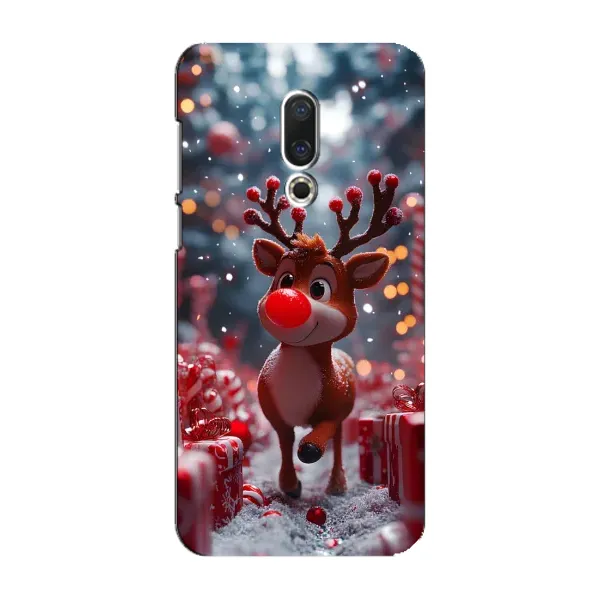 Чохол з принтом «Олень серед подарунків» для Meizu 16 Plus Чохол з принтом «Олень серед подарунків» для Meizu 16 Plus