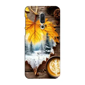 Чехол с уникальным дизайном «Осень с кофе» для Meizu 16 Plus (Осенне-зимний кофе)