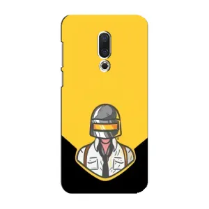 Чохол з принтом «Пабг в шоломі» для Meizu 16 Plus