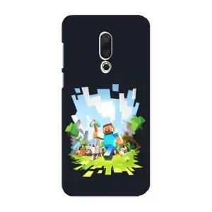Чохол з принтом «персонажі Minecraft» для Meizu 16 Plus