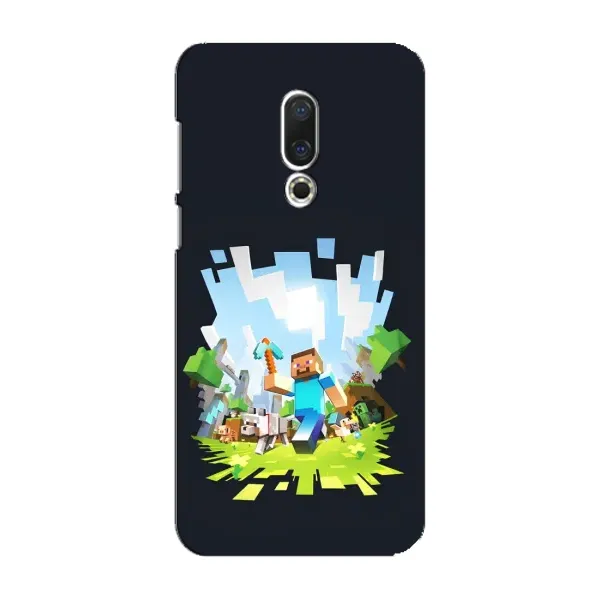 Чохол з принтом «персонажі Minecraft» для Meizu 16 Plus Чохол з принтом «персонажі Minecraft» для Meizu 16 Plus