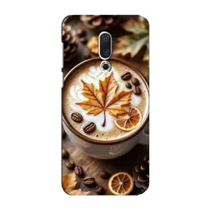 Чехол с уникальным дизайном «Осень с кофе» для Meizu 16 Plus (Пряный кофе)