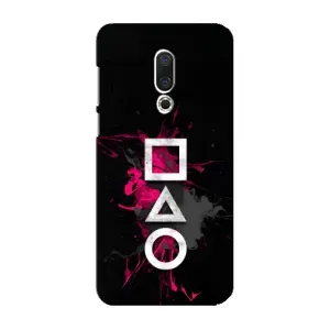 Чехол Гра в кальмара для Meizu 16 Plus (Символы Игра кальмара)