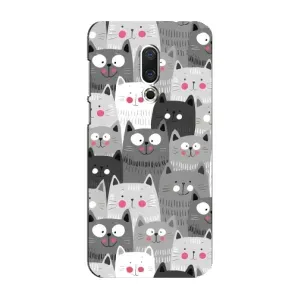 Чохол з принтом «Мальовані котики» для Meizu 16 Plus
