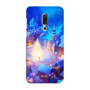 Різдвяні Чохли для Meizu 16 Plus (VPrint) (Різдвяне місто)
