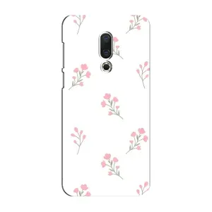 Чохол з принтом «Рожеві квіти» для Meizu 16 Plus