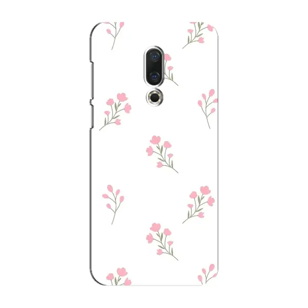 Чохол з принтом «Рожеві квіти» для Meizu 16 Plus