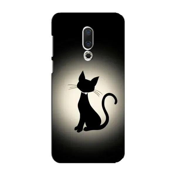 Чохол з принтом «Силует котика» для Meizu 16 Plus