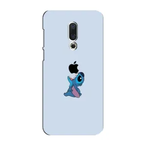 Чехол с принтом Стич на Meizu 16 Plus (Stitch apple)
