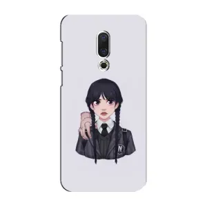 Чехлы Венсдей на Meizu 16 Plus Уэнсдей (AlphaPrint) (Уэнздей и Вещь)