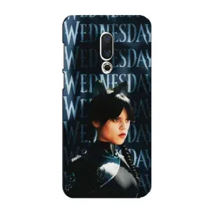 Чехлы Венсдей на Meizu 16 Plus Уэнсдей (AlphaPrint) (Уэнздей кошка)
