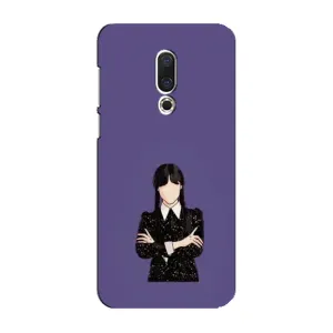 Чехлы Венсдей на Meizu 16 Plus Уэнсдей (AlphaPrint) (Уэнздей в черном)