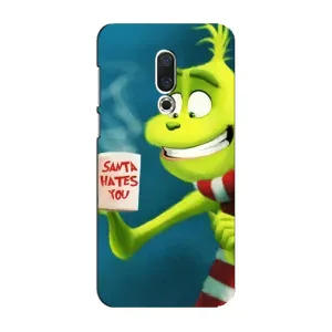 Різдвяні Чохли для Meizu 16 Plus (VPrint) (Зелений Грінч)