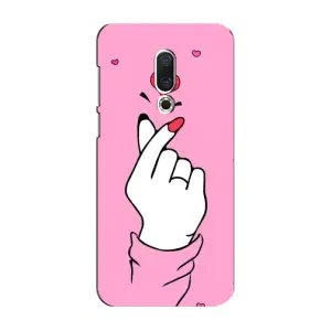 Чохол з принтом для Meizu 16 Plus (AlphaPrint - Знак сердечка)