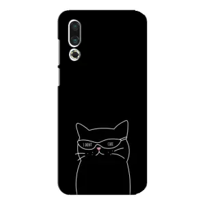 Чохол з принтом «Байдужий кіт» для Meizu 16s