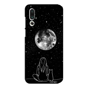 Чохол з принтом «Дівчина з котом» для Meizu 16s