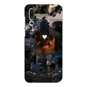 Чехол как приручить дракона на Meizu 16s (Дракон коллаж)
