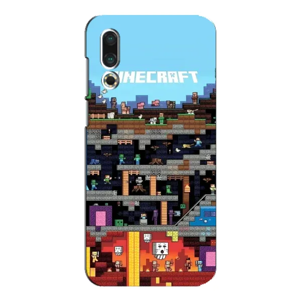 Чехол с принтом «фон Minecraft» для Meizu 16s