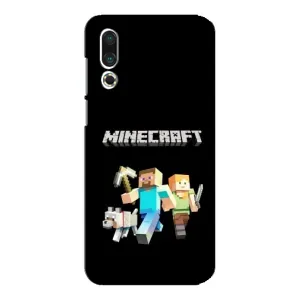 Чехол с принтом «герои Minecraft» для Meizu 16s