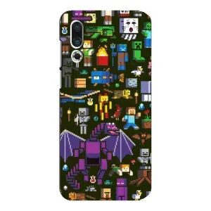 Чехол с принтом «Коллаж Майнкрафт» для Meizu 16s