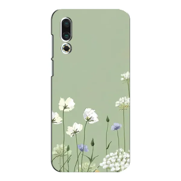 Чехол с принтом «Цветы на зеленом» для Meizu 16s Чехол с принтом «Цветы на зеленом» для Meizu 16s