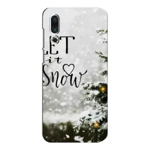 Новорічні, Святкові Чохли для Meizu 16s - 2024 год (Let it snow)