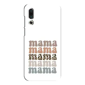 Чехол с принтом «Текстовый коллаж мама» для Meizu 16s