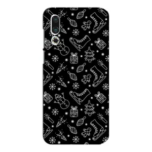 Новорічні, Святкові Чохли для Meizu 16s - 2024 год (Новорічний фон)