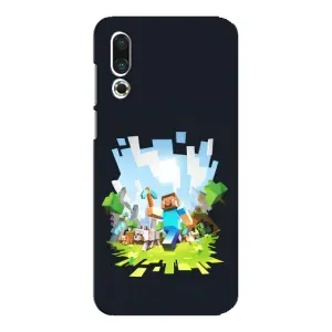 Чехол с принтом «персонажи Minecraft» для Meizu 16s