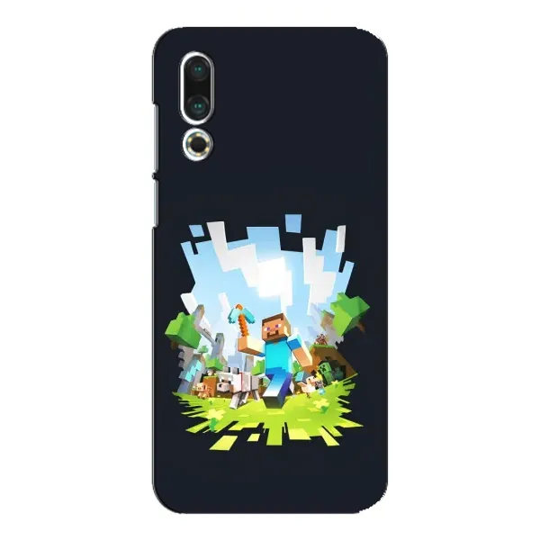 Чехол с принтом «персонажи Minecraft» для Meizu 16s