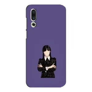 Чехлы Венсдей на Meizu 16s Уэнсдей (AlphaPrint) (Уэнздей в черном)