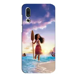 Чехол с мультфильмом Моана Meizu 16s (Моана с веслом)