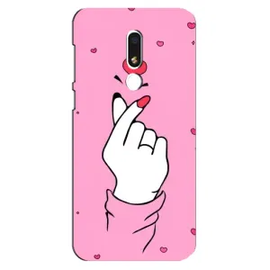 Чохол з принтом для Meizu M8 Lite (AlphaPrint - Знак сердечка)