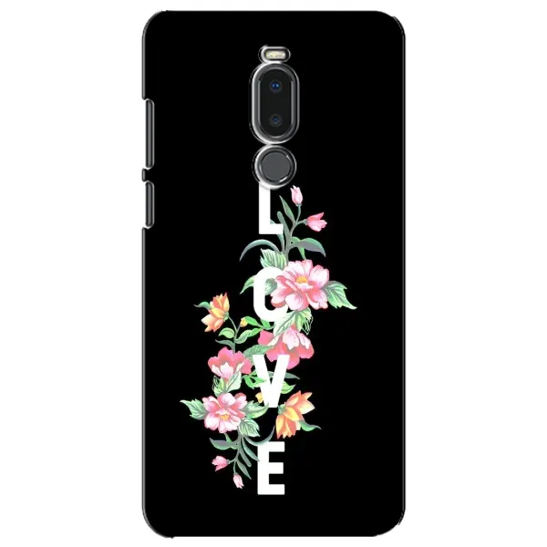 Чохол з принтом «Квіти LOVE» для Meizu Note 8