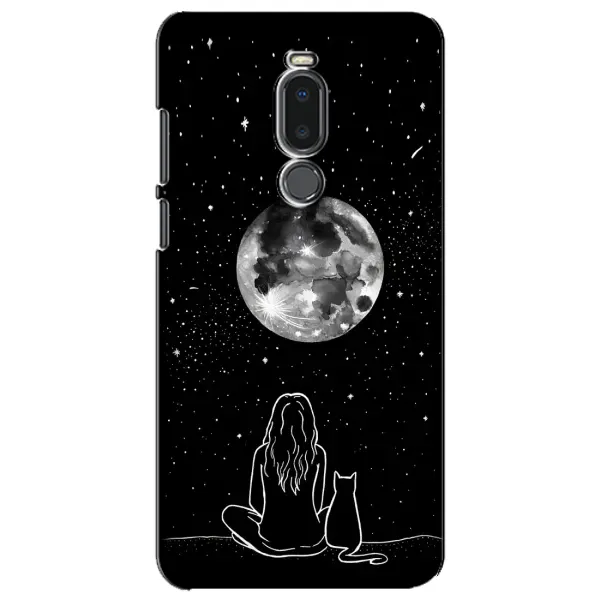 Чохол з принтом «Дівчина з котом» для Meizu Note 8 Чохол з принтом «Дівчина з котом» для Meizu Note 8