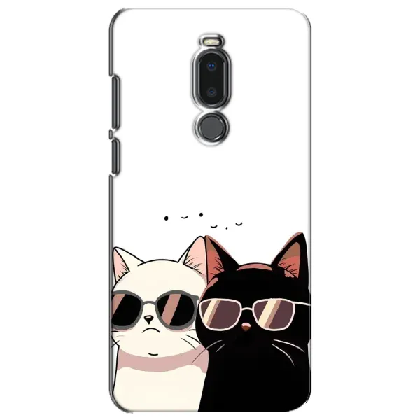 Чохол з принтом «Коти в окулярах» для Meizu Note 8 Чохол з принтом «Коти в окулярах» для Meizu Note 8