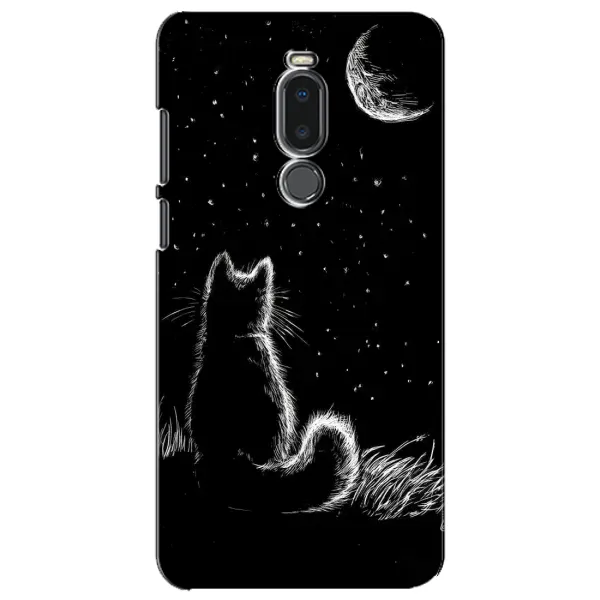 Чехол с принтом «Котик и луна» для Meizu Note 8