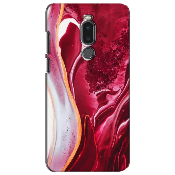 Чехол с принтом «Мрамор красный» для Meizu Note 8