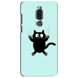 Чохол з принтом для Meizu Note 8 (AlphaPrint) Модні коти (Падаючий кіт)
