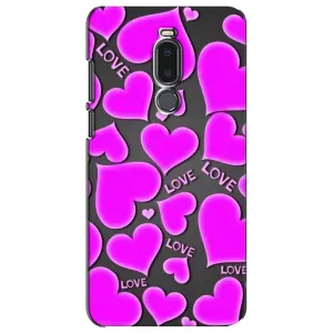 Чехлы для любимой на Мейзу Ноут 8 (VPrint) (Pink hearts)