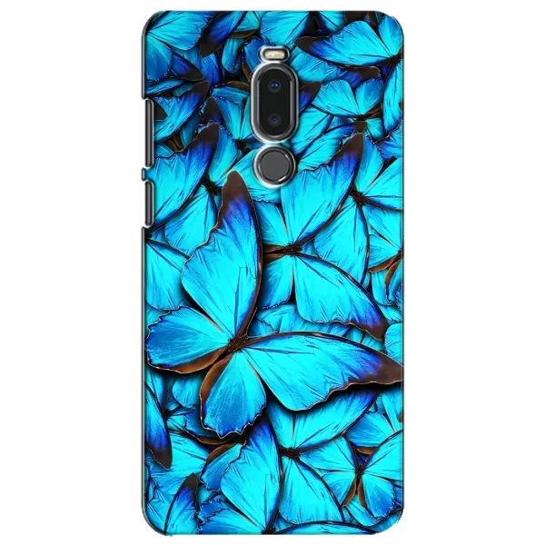 Чехол с принтом «Синие бабочки» для Meizu Note 8