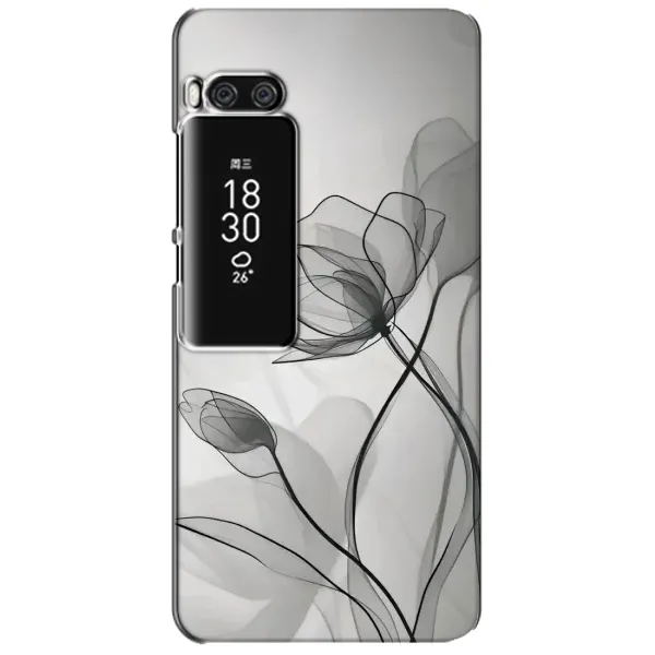 Чехол с принтом «Черные цветы» для Meizu Pro 7 Plus Чехол с принтом «Черные цветы» для Meizu Pro 7 Plus